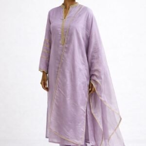 Uppada silk beads work Churidar set