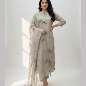 Malchandari thread work Churidar set