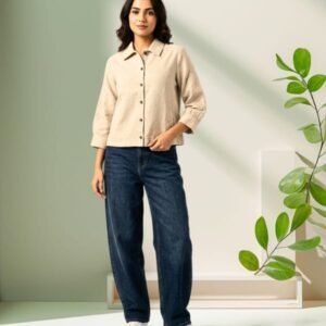 Imported fabric short top