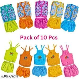 New Born Baby Soft Clothing  0 to 6 months Cotton cloth Set Combo Pack of 10 | Kids Dress Suitable for Baby Girls and Boy | Trendy and casual clothes |Unisex | Cotton | Multicolour Pack of 10