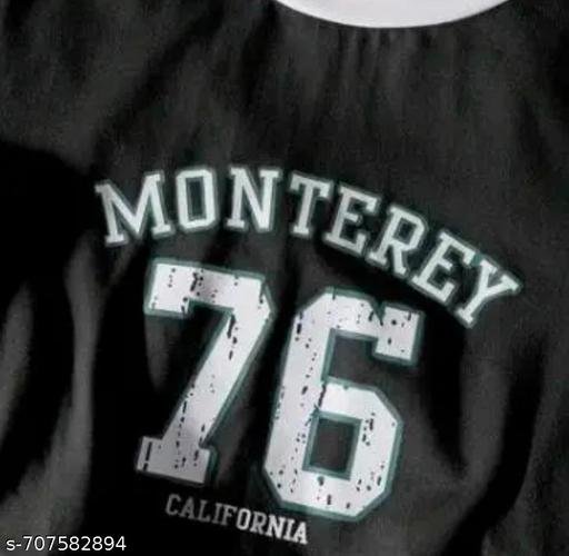 Crop top Black ( Montery ) Print - Image 4