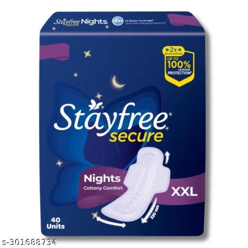 Secure Night XXL (40 Napkins) Sanitary Pads for Women