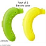 2 banana case (yellow and green) for kids lunch boxes , Trendy lunch box for play kids nursery kids LKG UKG kids etc