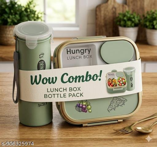 Designer lunch box with bottel