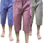 Men's Casual 3/4 Capri Pant (Pack of 3)
