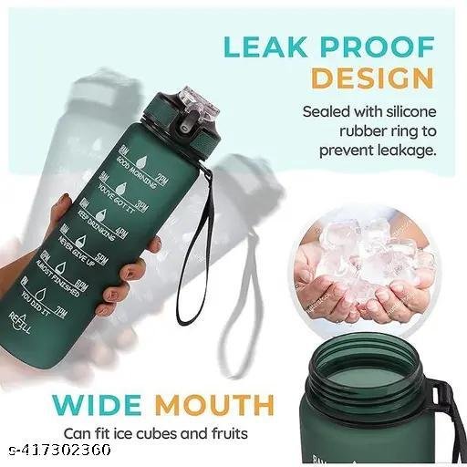 Water Bottle - 800ml Motivational Time Marker, LeakproofDurable BPA-Free Non-Toxic Sipper Water Bottle for Office, Gym & School (800 ml, Pack of 1, Multicolor) - Image 4