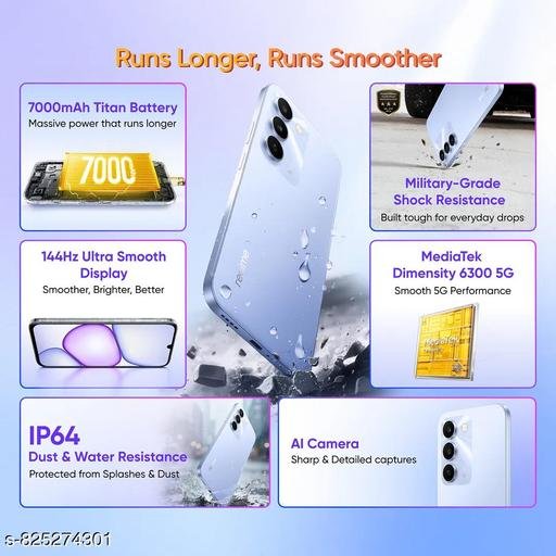 C83 6GB 128GB Blooming Purple- 5G Smartphone - Image 3