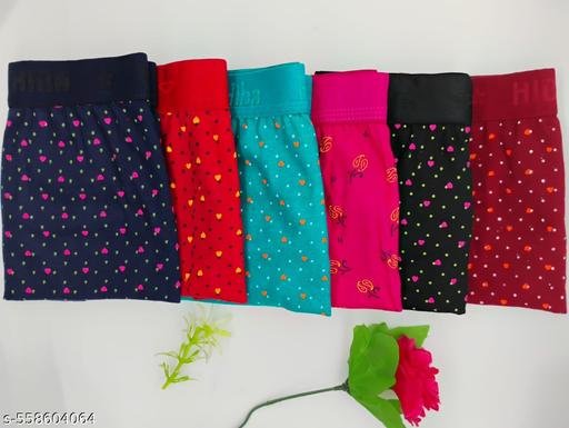 PACK OD 6 For Girl Comfortable Panty Brief's/Hipster Innerwear Soft Stretchable plan Panties Women's & Girls Cotton Briefs Combo Women's Cotton Underwear High Waisted Full Coverage Ladies Panties Regular - Image 3
