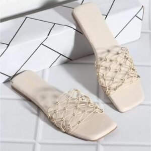 Ladies SlippersRoman Sandals Trend Korean Version Flat-bottomed Thick-soled Beach Slippers Non-slip Slippers || Sliders & Flip flops || Wedges Sandals ||