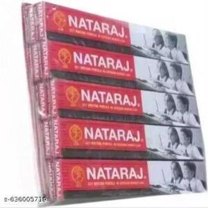 Nataraj 621 Wooden Pencils (50 Pcs) + 5 Sharpeners + 5 Erasers | Ideal for Students & Office