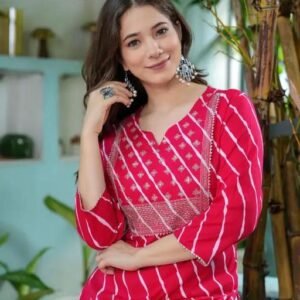 Women's Rani Printed Straight fit Embroidery Kurta for women|kurta for daily, festive and office wear
