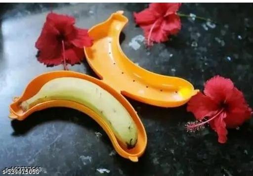 2 banana case (yellow and green) for kids lunch boxes , Trendy lunch box for play kids nursery kids LKG UKG kids etc - Image 3