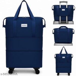 Duffel Trolley Bags for Travel,Luggage Bags for Travel,Rolling Duffle Bag with Wheels,Travel Bags for Luggage Trolley,Expandable Foldable Duffle Bag