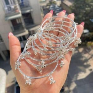 Bharti Beauty Collection | Pack of 4 | Kashmiri Silver Ghunghroo for ladies | Traditional Western Latest For Wedding |