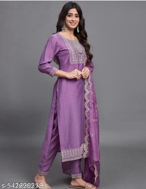 Kurti with Dupatta and Bottomwear - Image 3