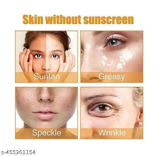 sunscreen cream Lightening Sunscreen Cream Lotion for Sun Protection | Tan Free Skin | Sunscreen for All Skin Types | 60ml Pack of (1) - Image 4