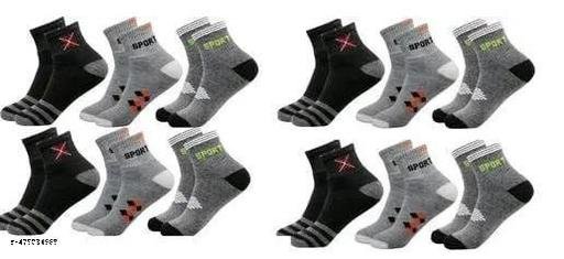 N N Socks 12 Pairs Rich Cotton Stylish Ankle Length Cotton Socks For Men’s & Women’s - Image 4