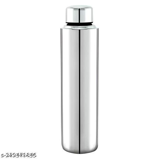 SHOPNJOY Stainless Steel 1 Litre Leakage Proof Water Bottle For Home & Kitchen,Office,School,Gym,Travelling With Free Bottle Cleaning Brush (Pack Of-01, 1000ML) - Image 4
