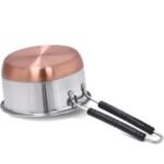 HITHRAT Tea sauspen,Tea Pot,chaidani Stainless Steel Copper Bottom 1 lt