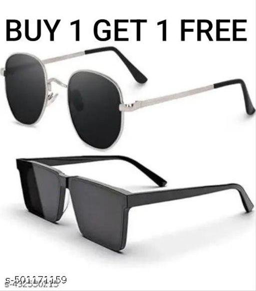 IKO SHADES- TRENDING STYLISH FASHION DESIGNER SUNGLASSES FOR MEN AND WOMEN COMBO PACK OF 2 SUNGLASS (Pack of ,2)