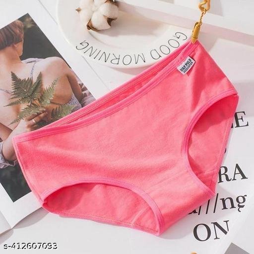 Women's Cotton Mid Waist Comfart Panty Briefs / Hipster Comfortable Innerwear Soft Stretchable Panties For Womens & Girls Cotton Multicolour Briefs Combo Pack of 5 - Image 3