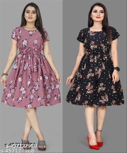 Fit And Flare Dress For Women Under 500 Combo Pack Of 3 Pcs. - Image 5