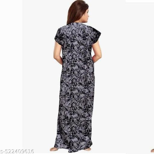Women's fashion cotton printed nightwear nighty combo pack 4 - Image 5