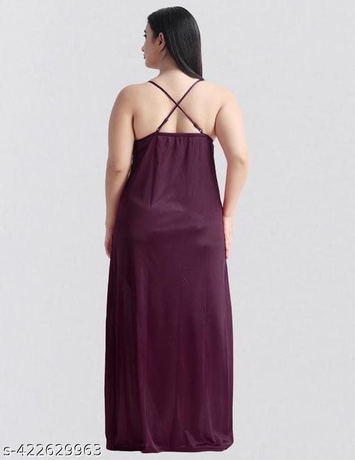 Women's 2 pic nighties with robe/ soft/comfortable/ unique /all night sleepwear night dresses - Image 3