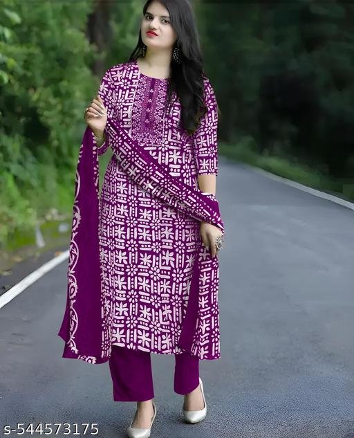 Kurti Pant With Dupatta Set