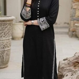 WOMENS RAYON EMBROIDERY PAKISTANI KURTA AND PALAZZO SET