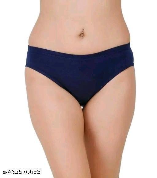 D Women's Cotton Mid Waist Comfortable Panty Briefs / Hipster Innerwear Soft Stretchable Panties Womens & Girls Cotton Briefs pack of 6 - Image 4