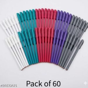 Use & throw Pen Pack of 60 Smooth & Fast Writing Ball Pen,Blue
