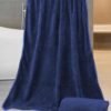Cotton Bolls Microfiber Bath Towel 1 Pcs Large Size 70x140CM NAVY