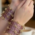 Purple kashmiri bangles