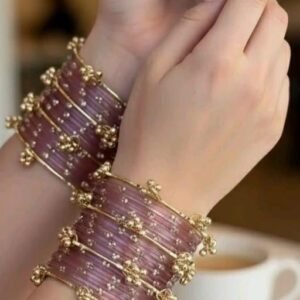 Purple kashmiri bangles