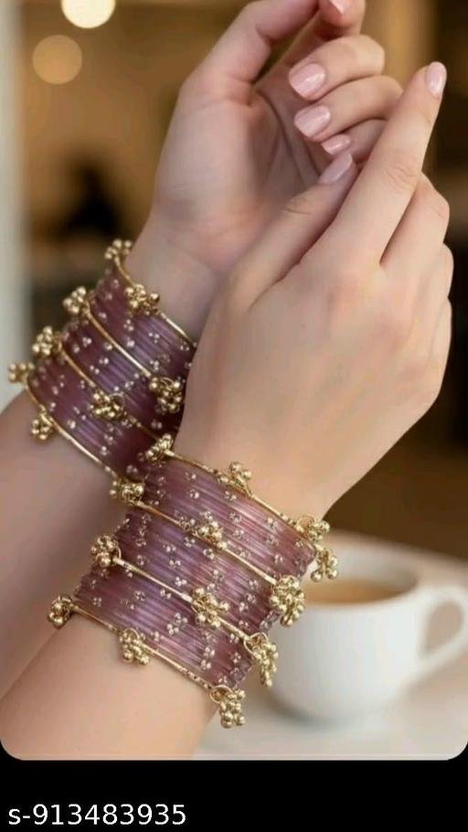 Purple kashmiri bangles