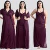 Women's 2 pic nighties with robe/ soft/comfortable/ unique /all night sleepwear night dresses