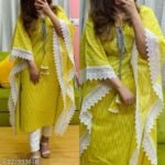 Kaftan for women  Grreen  kaftan  Ikat print kaftan  Designer kaftan  Rayon kaftan  Kaftan with lace border  Stylish kaftan for girls  Daily wear kaftan  Festive kaftan dress  Boho ethnic kaftan