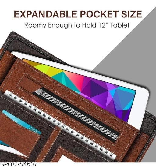 Executive Document file bag 20 inner leafs B4 Size Brown - Image 4