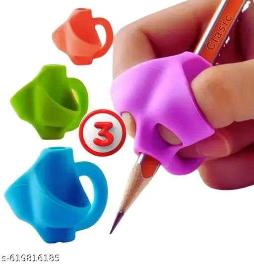 Children Pensil Holder multiple colour, Pack Of 3pis Grip ( Pack of 3 )