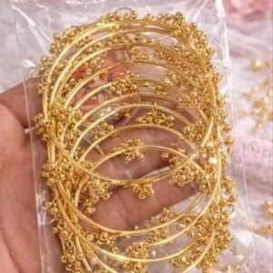 Traditional Gold Plated Ghungroo Bangles Set for Women Stylish Ethnic Kada Chudi Set for Wedding Festival Party Wear Jewellery
