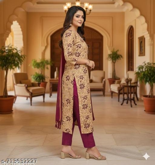 "COTTON KURTA SET" "KURTA SET" "WOMENS KURTA SET" "GIRLS KURTA SET" "SIMPLE KURTA SET" "STYLISH KURTA SET" "FANCY KURTA SET" "LONG KURTA SET" "KURTA SET FOR WOMENS" "KURTA WITH PANT AND DUPATTA" "KURTI WITH PANT AND DUPATTA" "KURTI SET" "KURTI SET FOR WOMENS" - Image 4