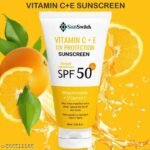 Sunscreen - SPF 50 PA+++ Vitamin C+E Super Bright Sunscreen, SPF 50 PA+++ (60 g) pack of 1