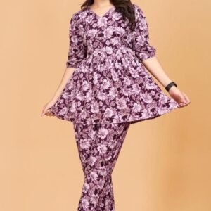 Nirja Creation Fancy Designer American Crepe Low price Kurta and pant