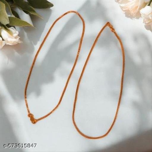 SaveriGroup Rose Gold Plated Anklets for Women Pack of 2 - Image 4