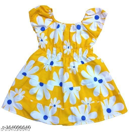 baby girl cotton frock jhabla printed dresses combo pack of 4 - Image 3