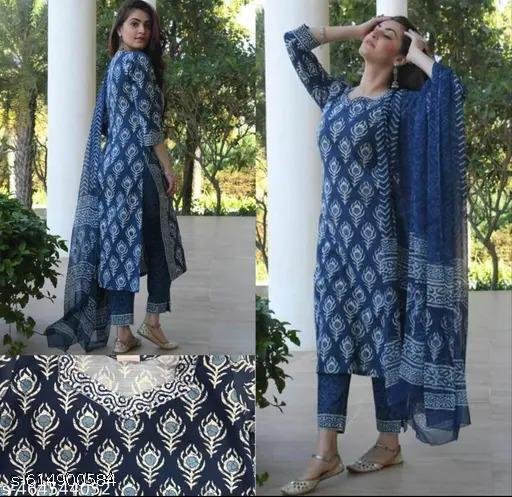 WOMENS COTTON PRINTED KURTI