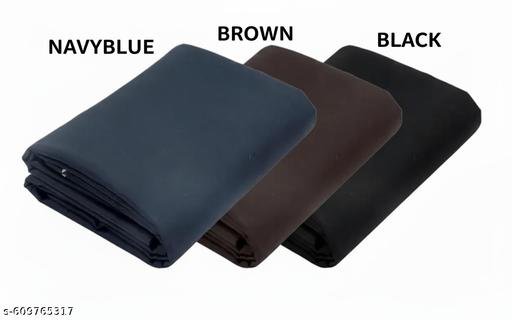 Men's Premium Unstitched Cotton Blend || 1.20|| Fabric for pant ( Formal, Casual Wear.) Set of 3