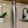 Stainless Steel Water Bottle For Office Home | Water Bottle Steel | Steel Water Bottle For Kids School, Gym,Office,Work (Silver - 1 Pcs) -Single wall 1 Liter