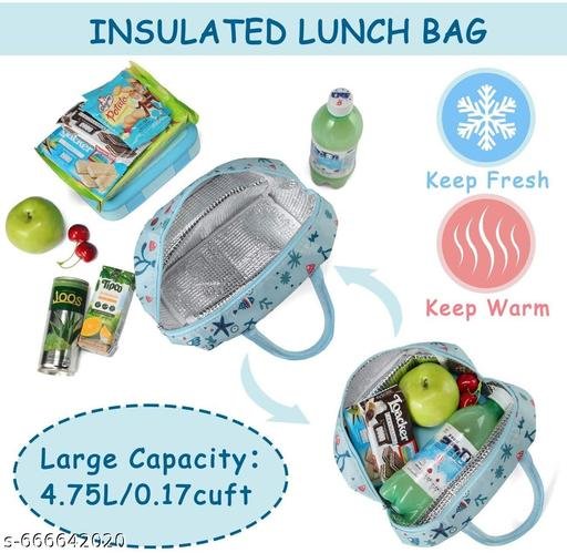 CROSSLINE Insulated Lunch/Tiffin/Travel/Storage Bag | Leakproof Keeps Hot and Cold | Unisex Lunch Box Bag for Kids, Office, Picnic, School - Image 5